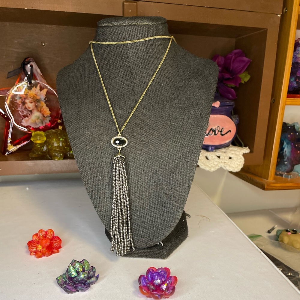 LOFT Golden Tassel Necklace